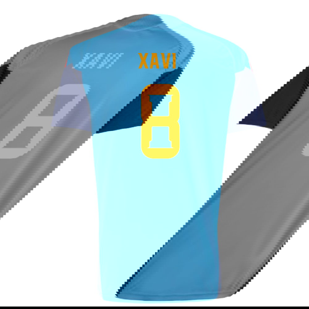 2026-2027 Spain Training Jersey (Bold Aqua) (Xavi 8)