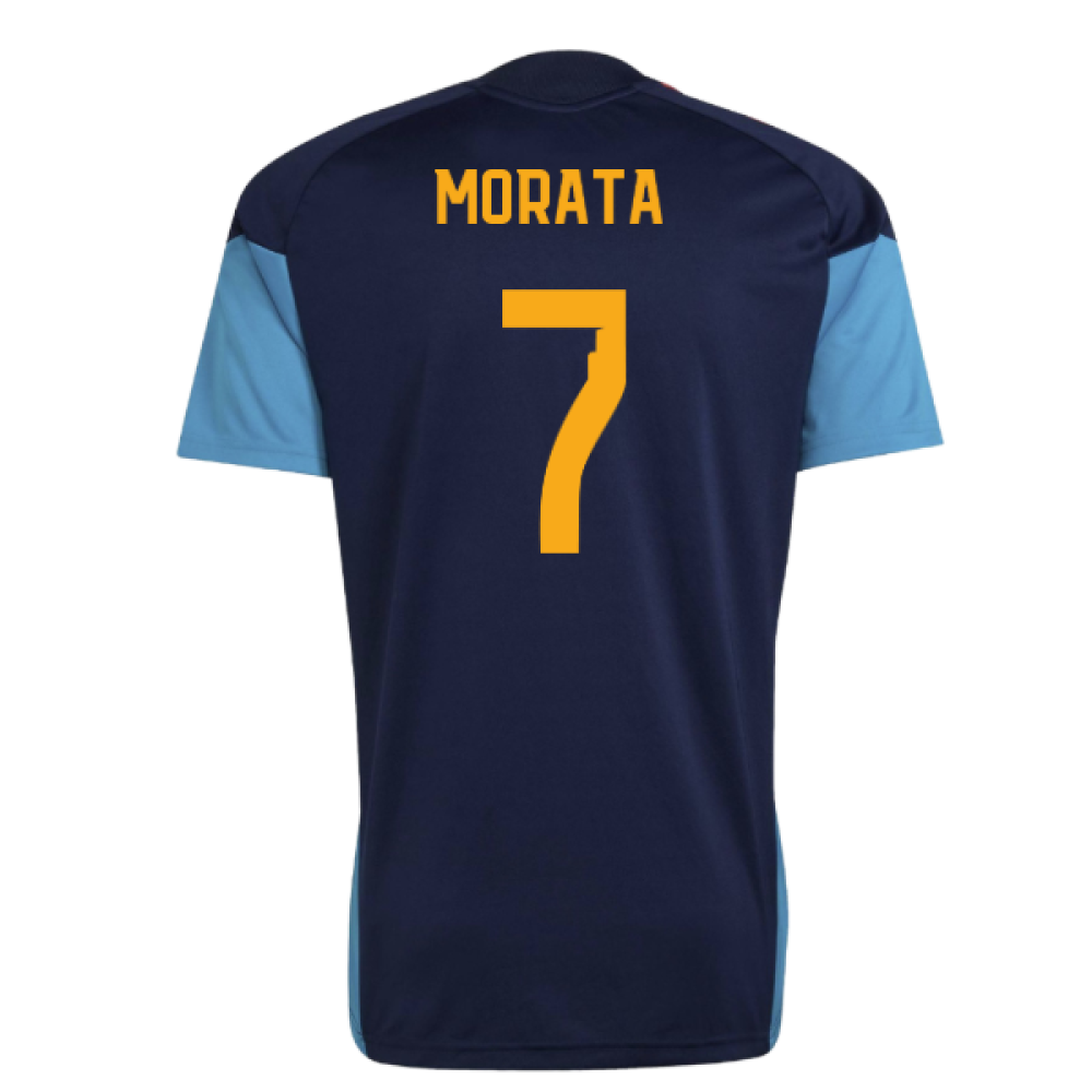 2026-2027 Spain Training Jersey (Night Indigo) (Morata 7)