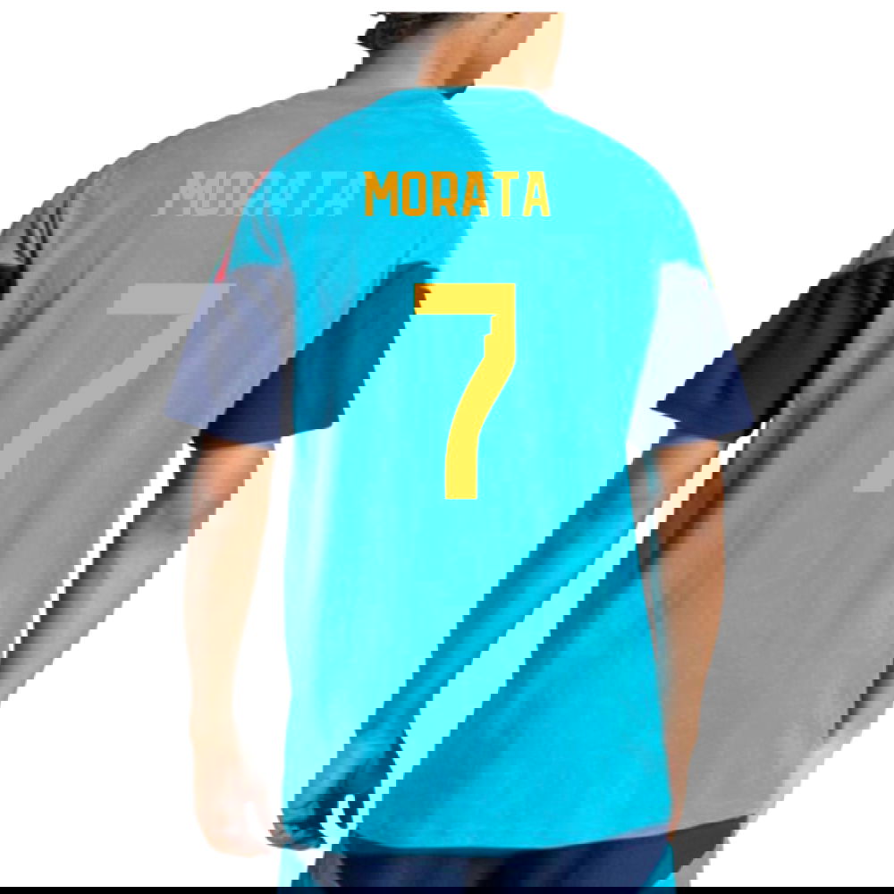 2026-2027 Spain Training Tee (Bold Aqua) (Morata 7)