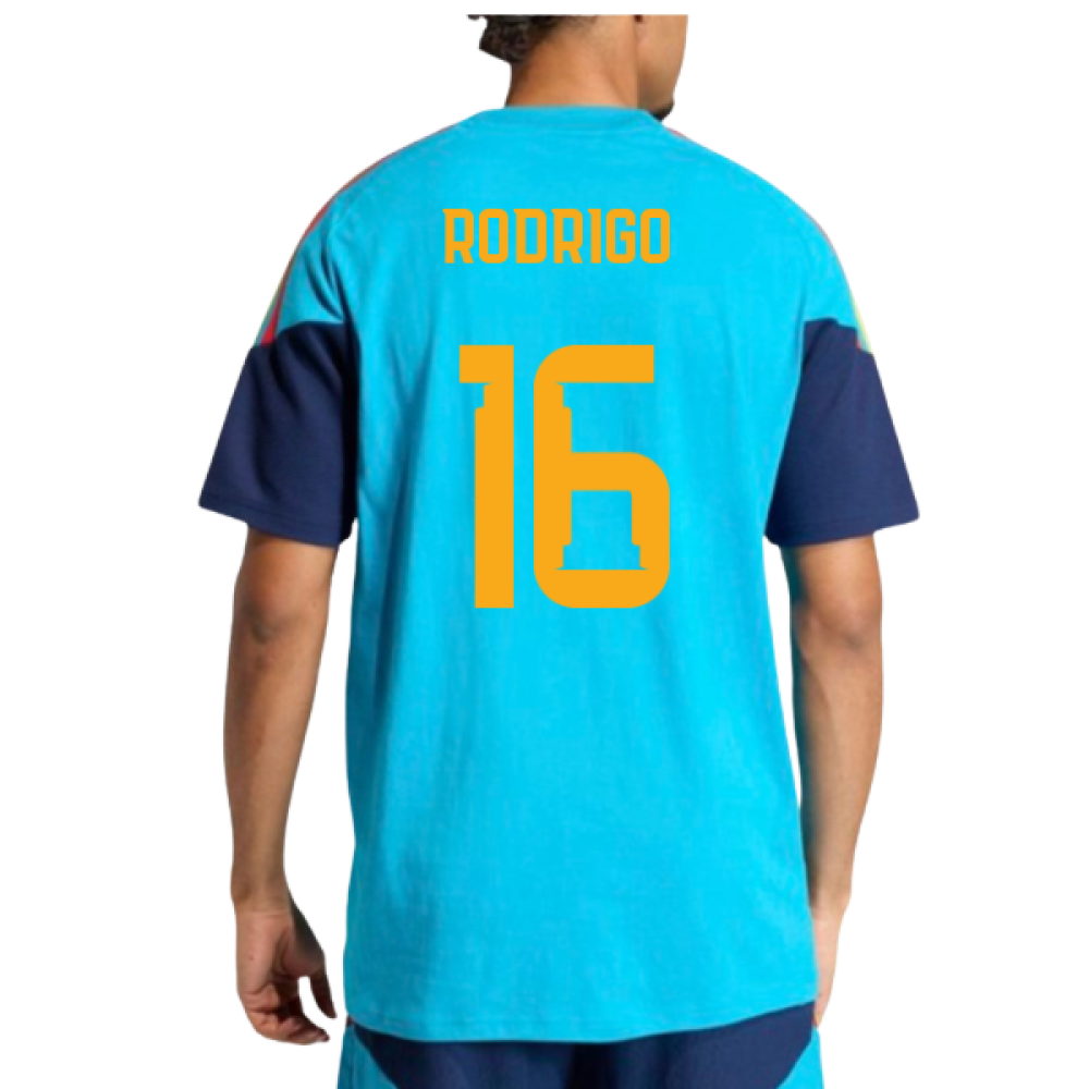 2026-2027 Spain Training Tee (Bold Aqua) (Rodrigo 16)