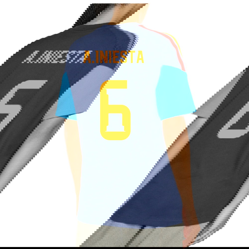 2026-2027 Spain Training Tee (Night Indigo) (A.Iniesta 6)