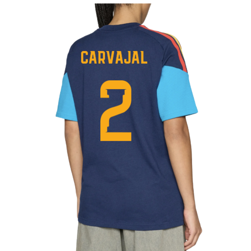 2026-2027 Spain Training Tee (Night Indigo) (Carvajal 2)
