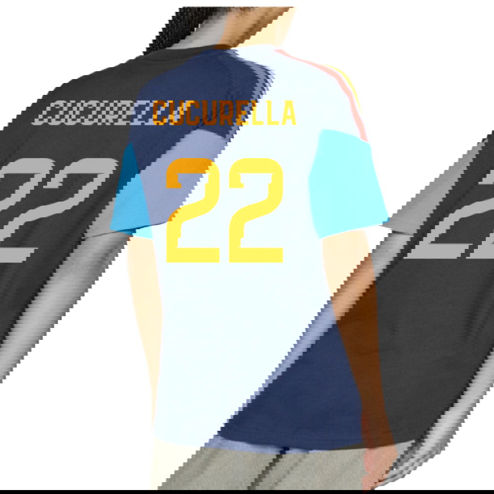 2026-2027 Spain Training Tee (Night Indigo) (Cucurella 22)