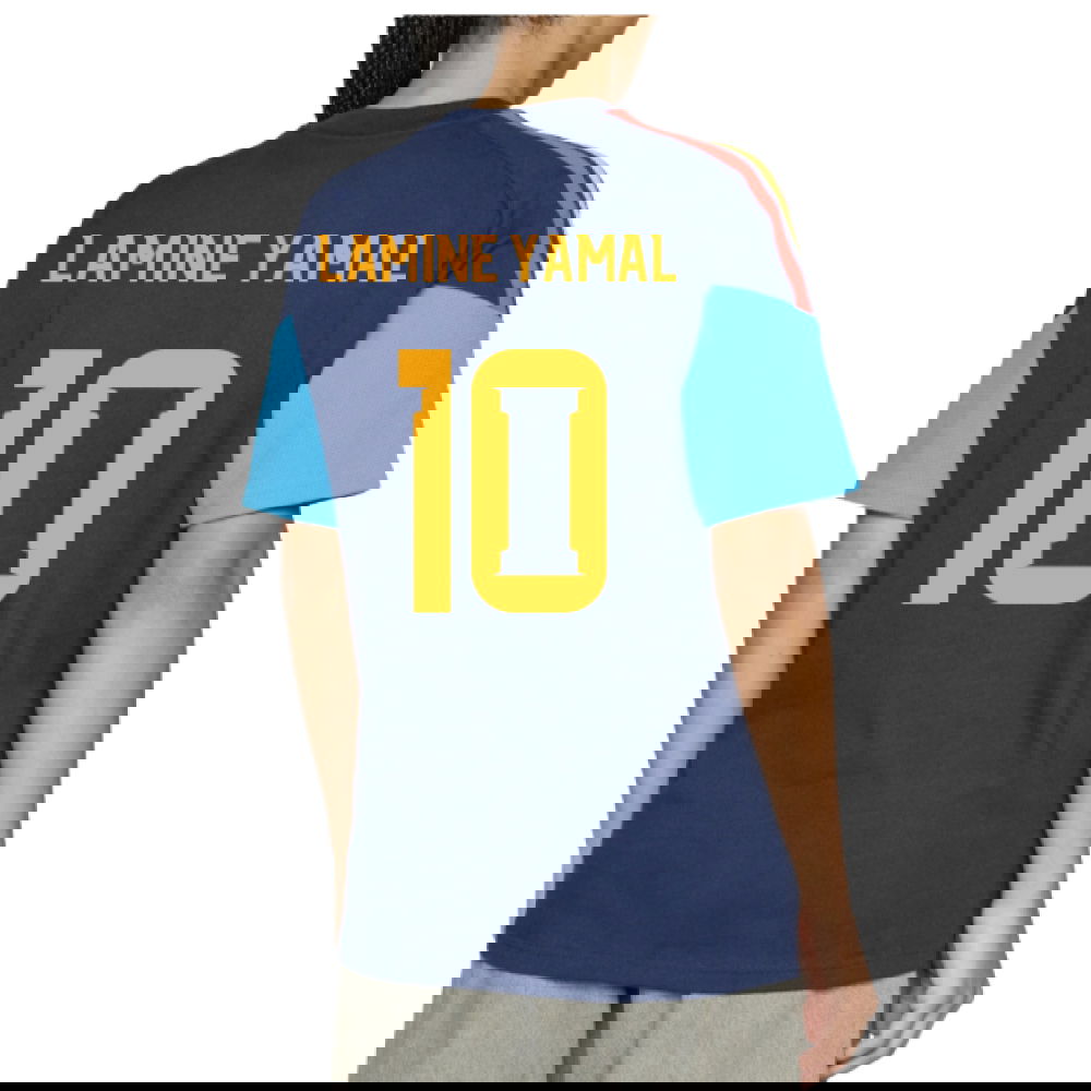 2026-2027 Spain Training Tee (Night Indigo) (Lamine Yamal 10)