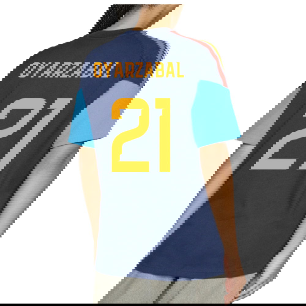 2026-2027 Spain Training Tee (Night Indigo) (Oyarzabal 21)