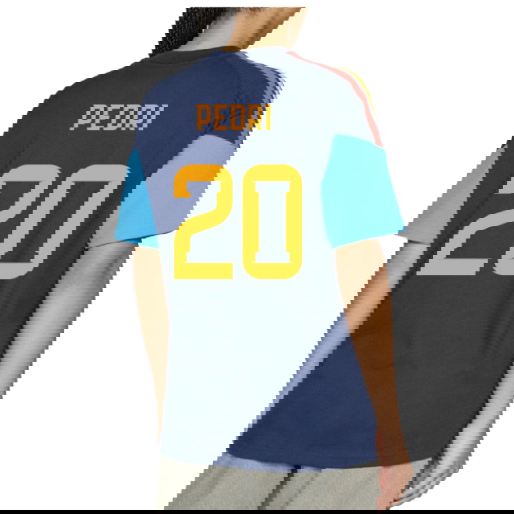 2026-2027 Spain Training Tee (Night Indigo) (Pedri 20)