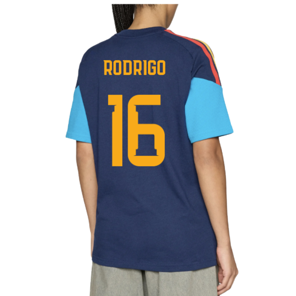 2026-2027 Spain Training Tee (Night Indigo) (Rodrigo 16)