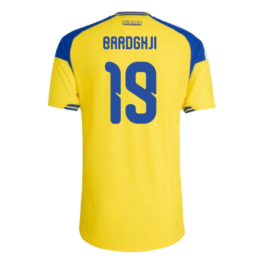 2026-2027 Sweden Authentic Home Shirt (Bardghji 19)