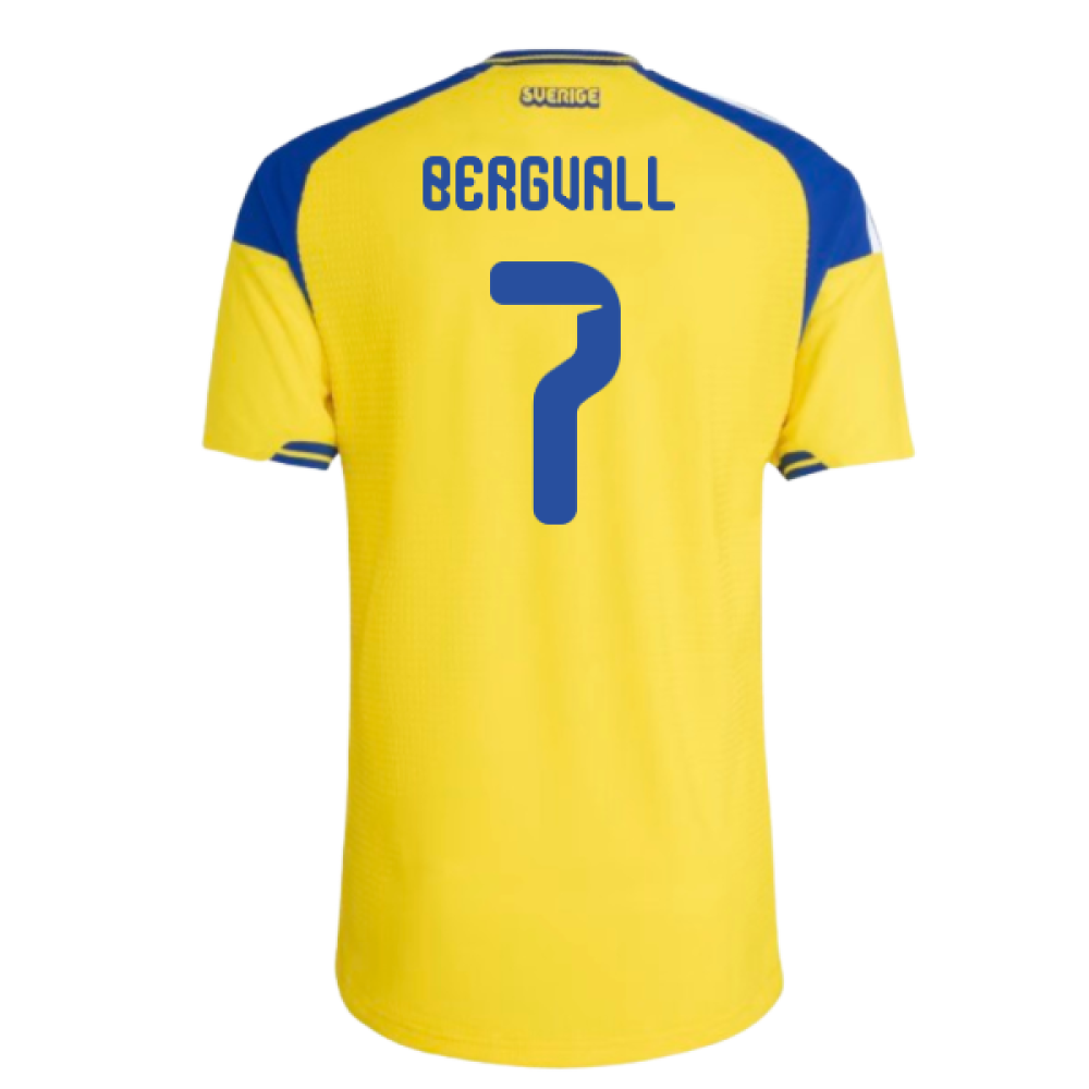 2026-2027 Sweden Authentic Home Shirt (Bergvall 7)