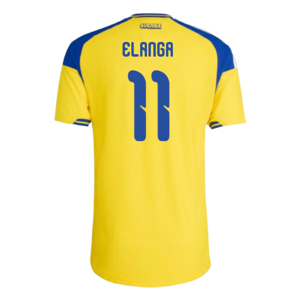 2026-2027 Sweden Authentic Home Shirt (Elanga 11)