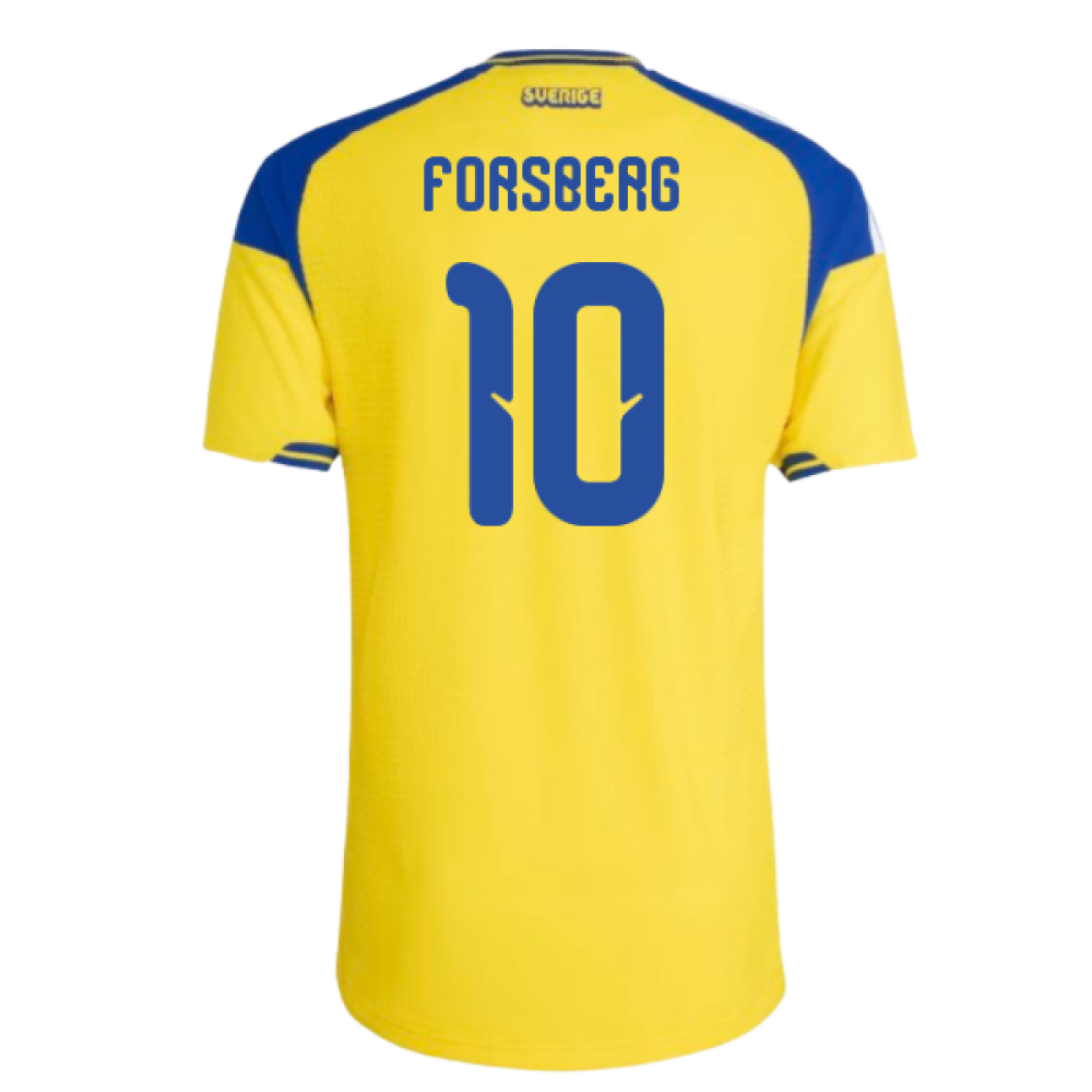 2026-2027 Sweden Authentic Home Shirt (Forsberg 10)