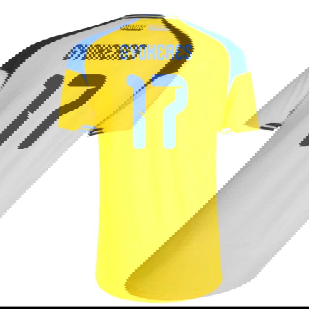 2026-2027 Sweden Authentic Home Shirt (Gyokeres 17)