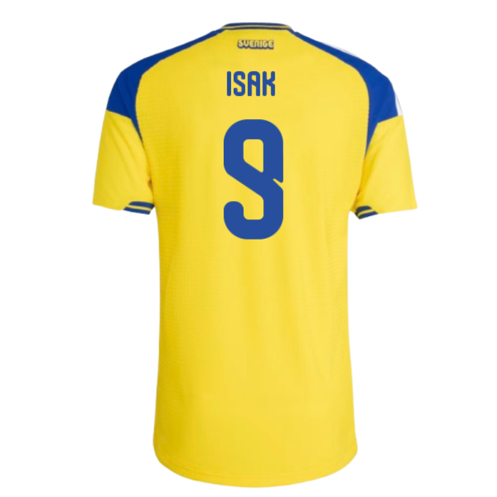 2026-2027 Sweden Authentic Home Shirt (Isak 9)