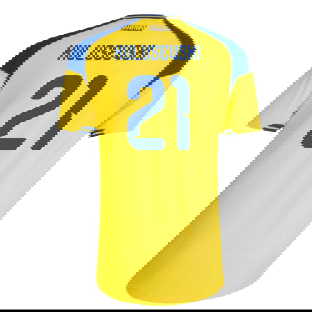 2026-2027 Sweden Authentic Home Shirt (Kulusevski 21)