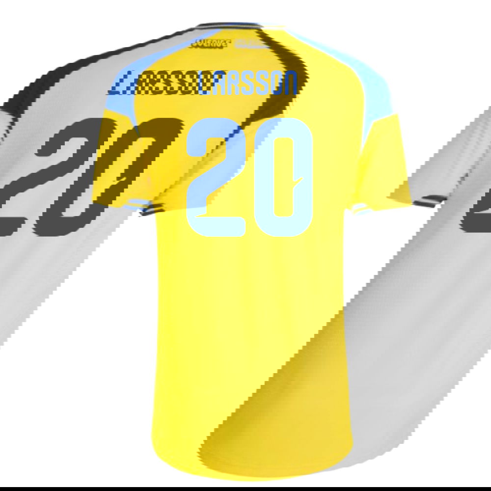 2026-2027 Sweden Authentic Home Shirt (Larsson 20)