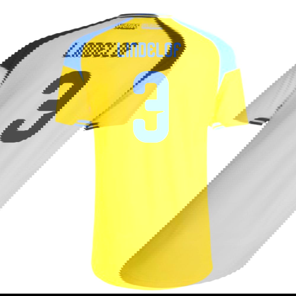 2026-2027 Sweden Authentic Home Shirt (Lindelof 3)