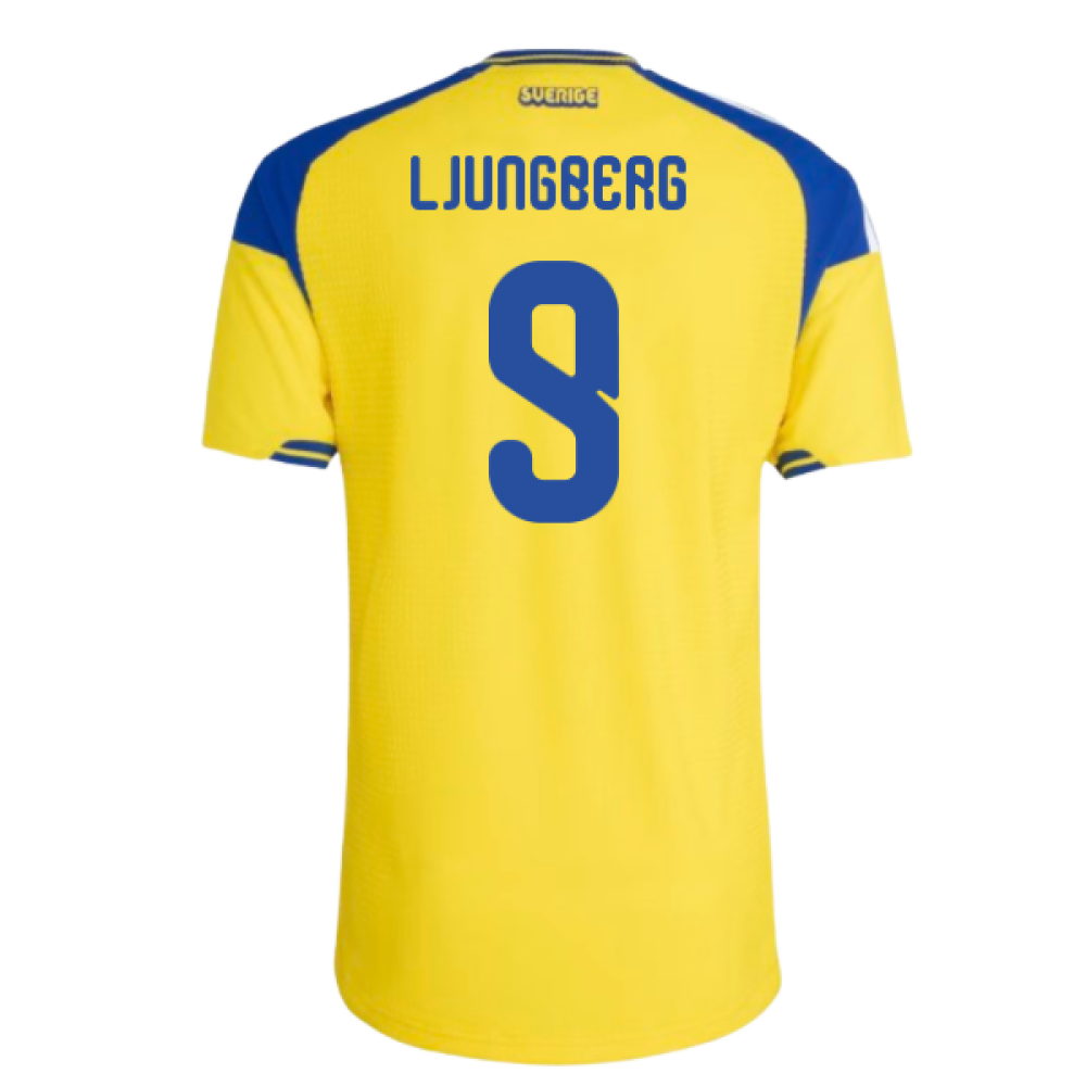 2026-2027 Sweden Authentic Home Shirt (Ljungberg 9)