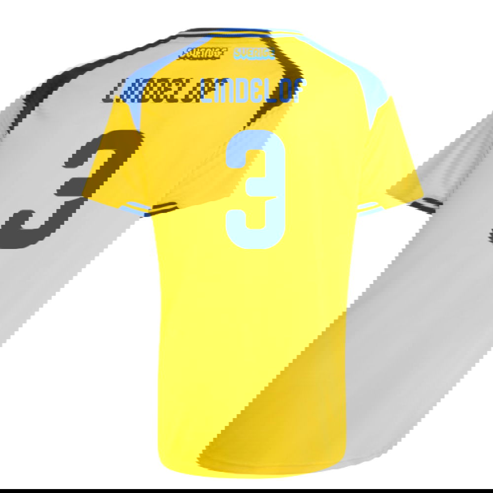 2026-2027 Sweden Home Shirt (Kids) (Lindelof 3)