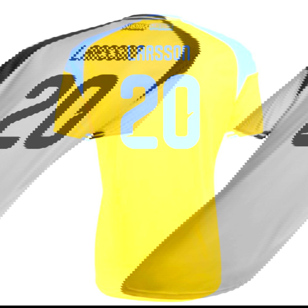 2026-2027 Sweden Home Shirt (Larsson 20)