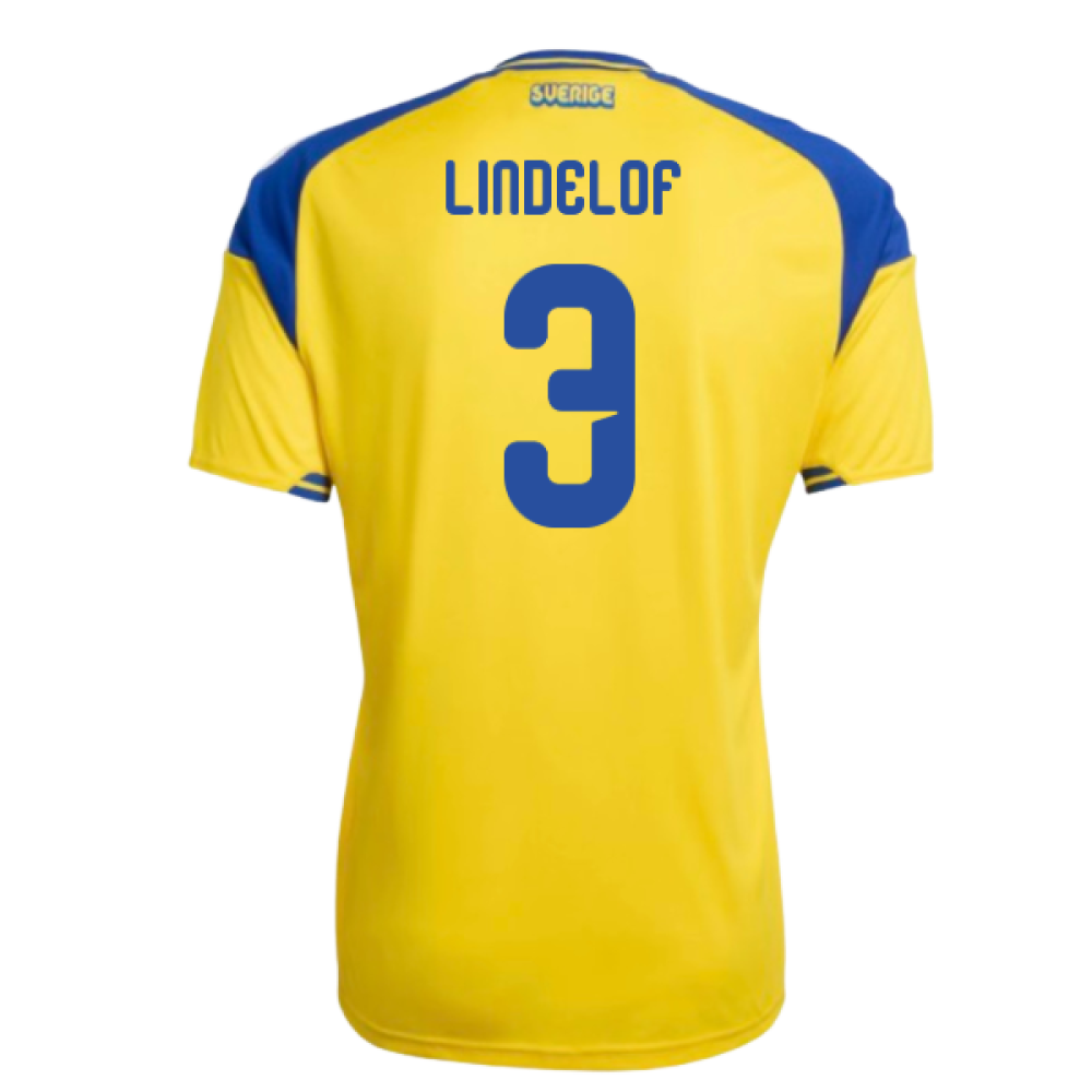 2026-2027 Sweden Home Shirt (Lindelof 3)