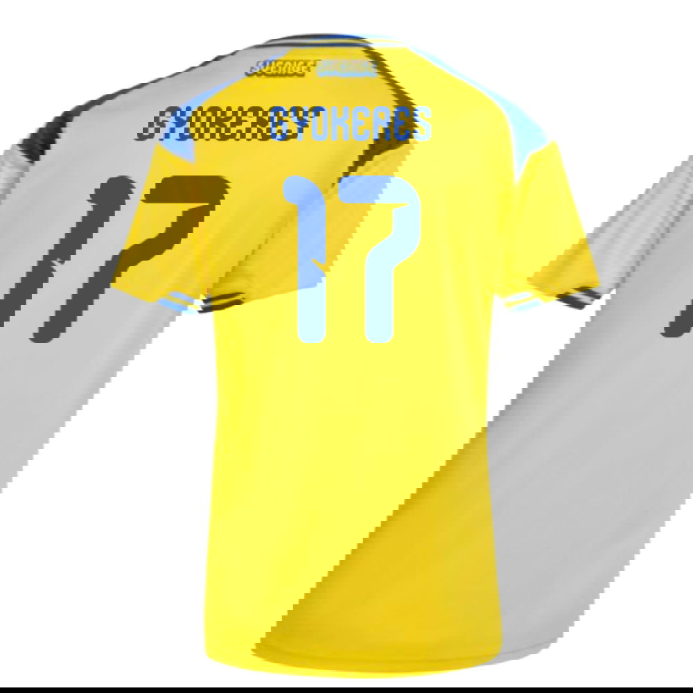 2026-2027 Sweden Home Shirt (Womens) (Gyokeres 17)