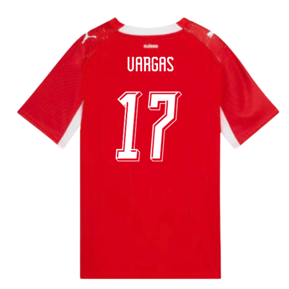 2026-2027 Switzerland Home Shirt (Kids) (Vargas 17)