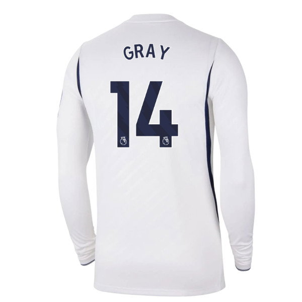 2026-2027 Tottenham Long Sleeve Home Shirt (Gray 14)