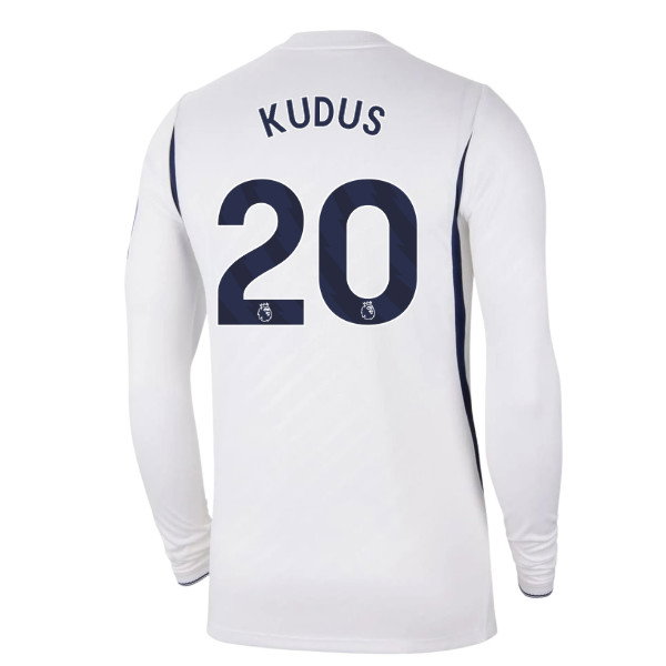 2026-2027 Tottenham Long Sleeve Home Shirt (Kudus 20)