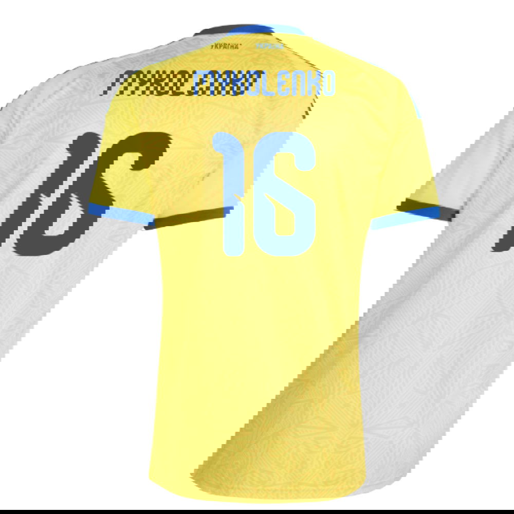 2026-2027 Ukraine Home Shirt (Mykolenko 16)