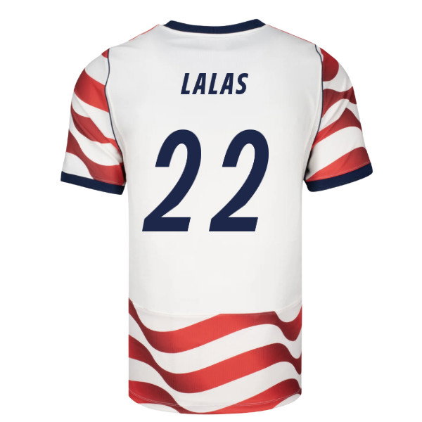 2026-2027 USA USMNT Match Home Authentic Jersey (Lalas 22)
