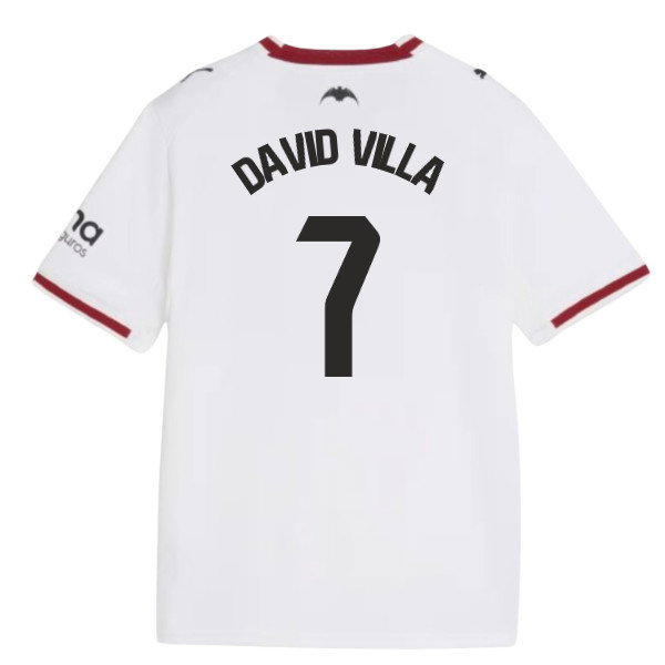 2026-2027 Valencia Home Shirt (Kids) (David Villa 7)