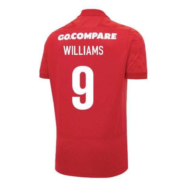 2026-2027 Wales WRU Home Poly Rugby Shirt (Williams 9)