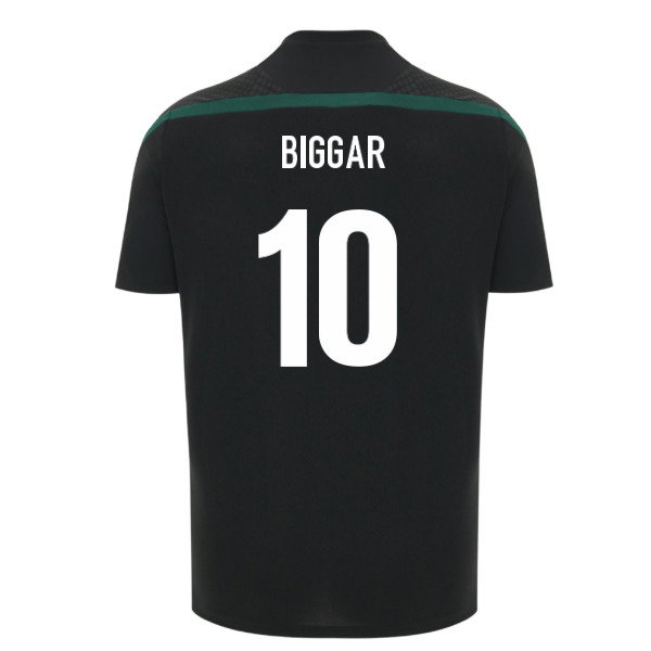 2026-2027 Wales WRU Rugby Player Training Shirt (Black) - Kids (Biggar 10)