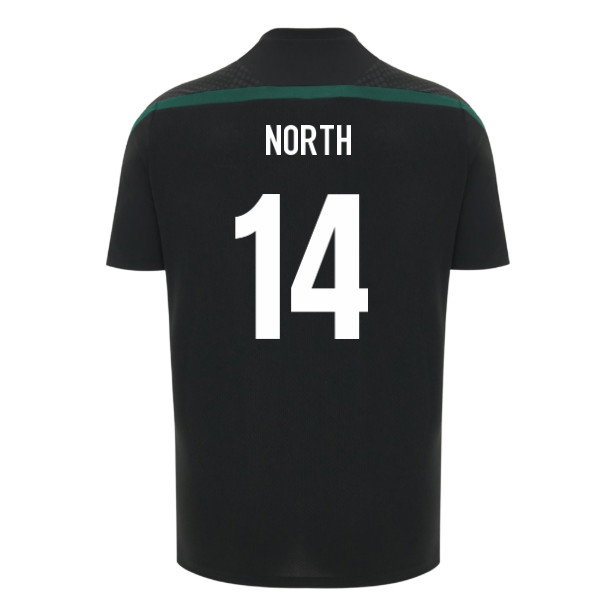 2026-2027 Wales WRU Rugby Player Training Shirt (Black) - Kids (North 14)