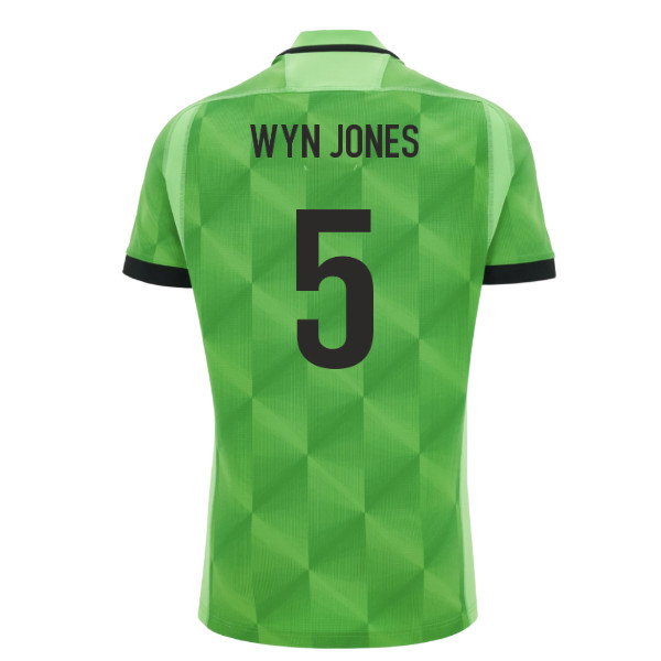 2026-2027 Wales WRU Training Rugby Shirt (Neon Green) (Wyn Jones 5)