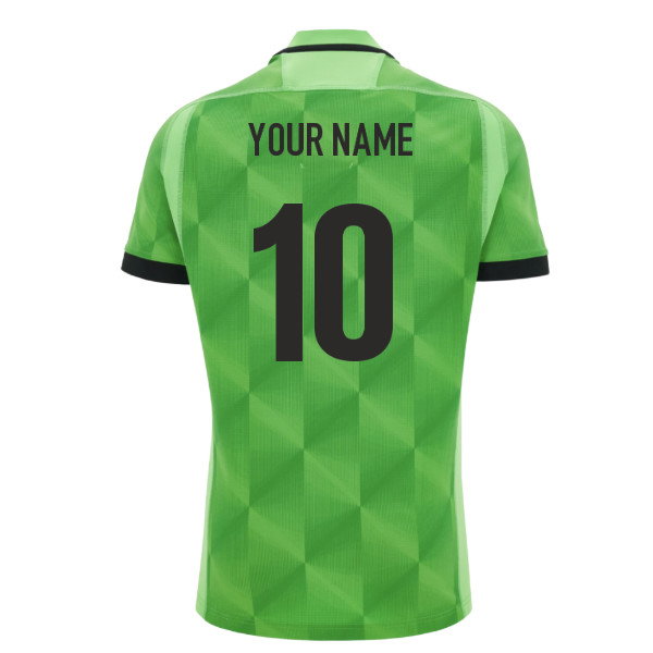 2026-2027 Wales WRU Training Rugby Shirt (Neon Green) (Your Name)