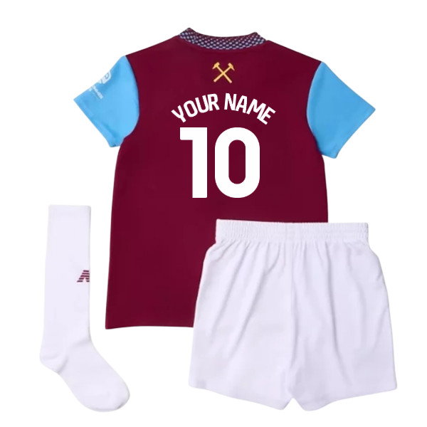 2026-2027 West Ham Home Mini Kit (Your Name)