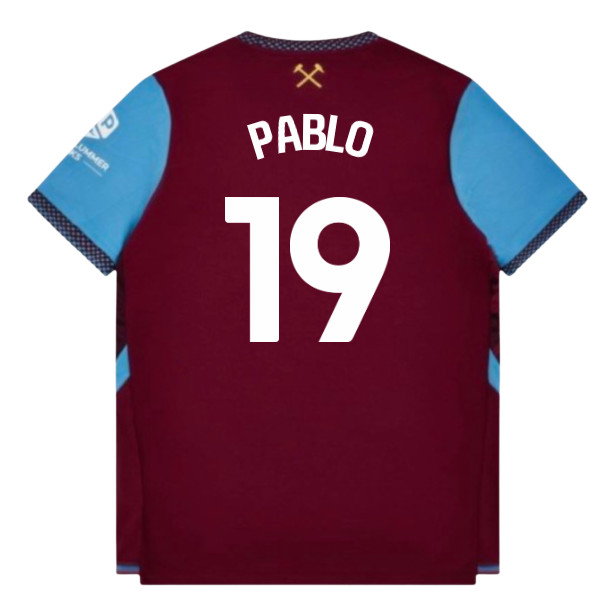 2026-2027 West Ham Home Shirt (Pablo 19)