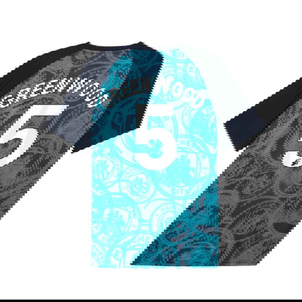 2026 Man City Warm Up Jersey (Deep Navy) (Greenwood 5)