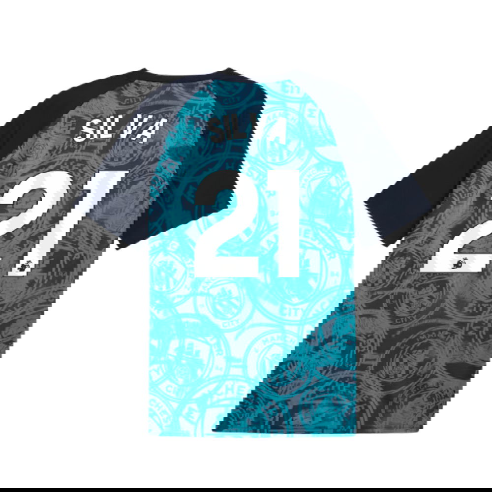 2026 Man City Warm Up Jersey (Deep Navy) (Silva 21)