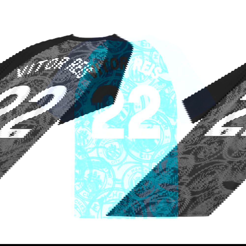 2026 Man City Warm Up Jersey (Deep Navy) (Vitor Reis 22)