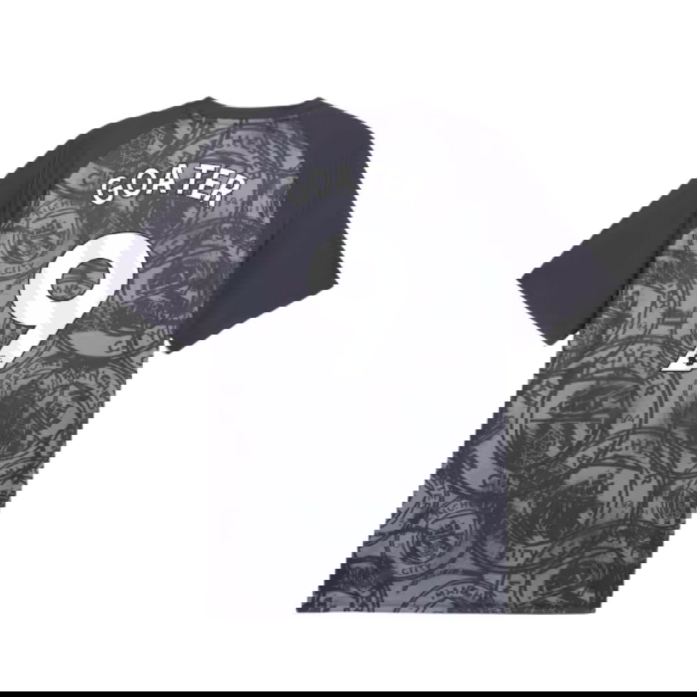 2026 Man City Warm Up Jersey (Gray) (Goater 9)