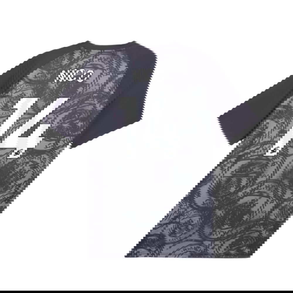 2026 Man City Warm Up Jersey (Gray) (Nico 14)