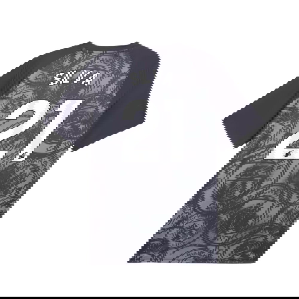 2026 Man City Warm Up Jersey (Gray) (Silva 21)