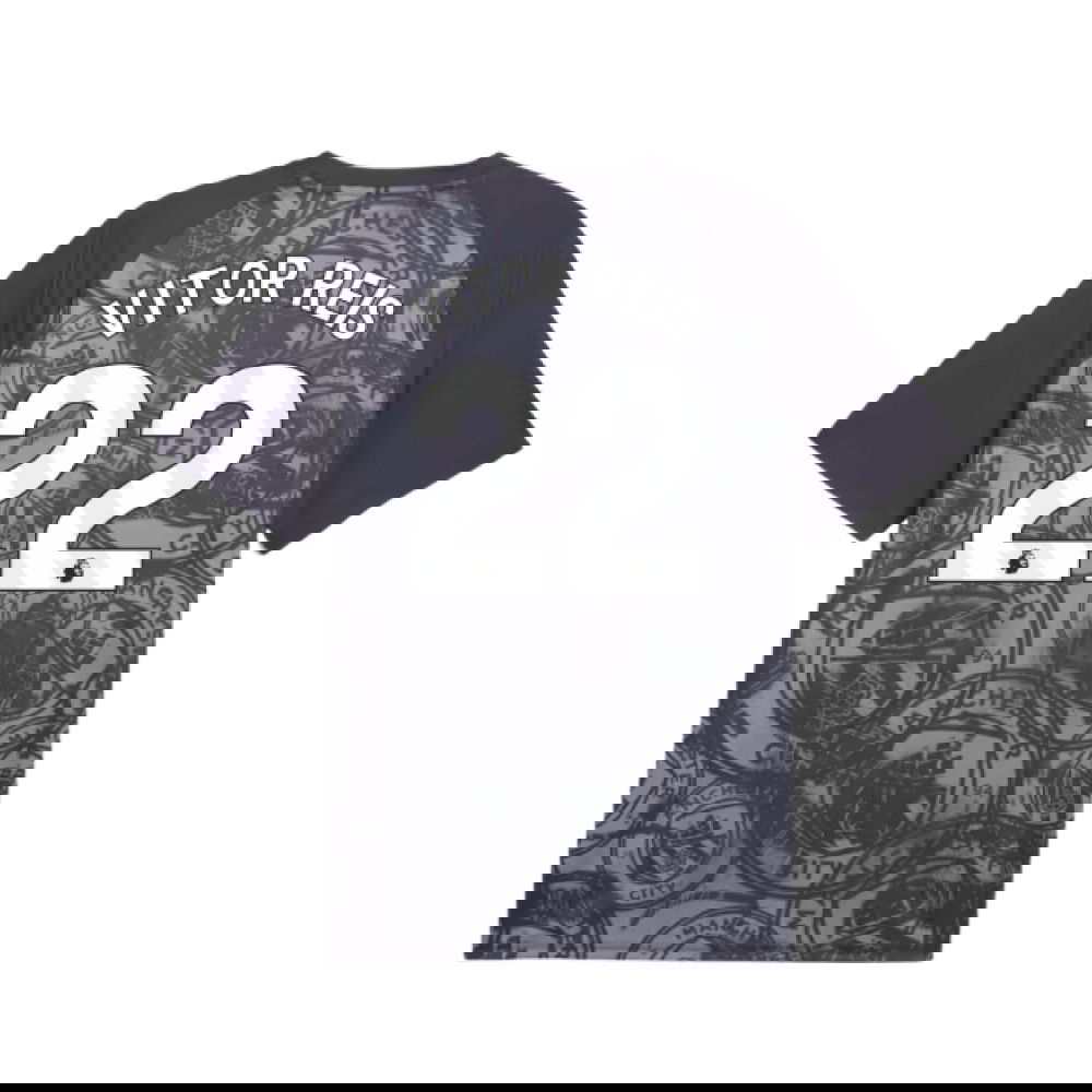 2026 Man City Warm Up Jersey (Gray) (Vitor Reis 22)