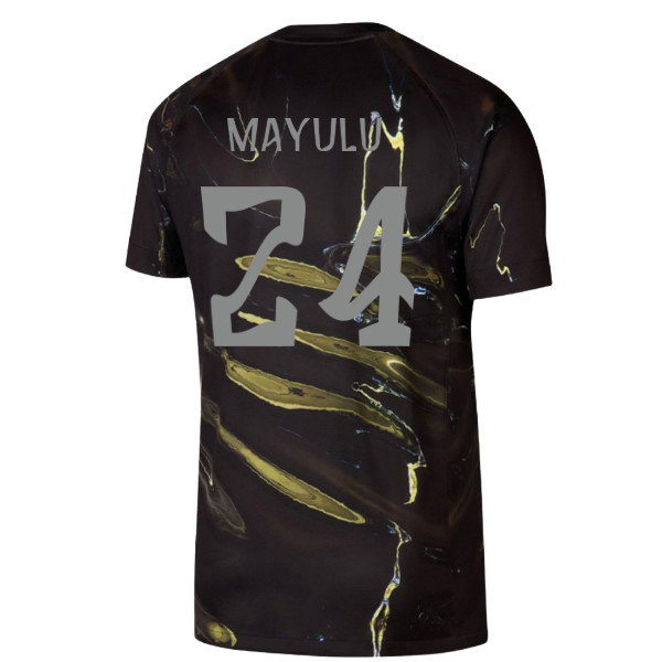 2026 PSG Jordan Stadium Night Edition Shirt (Black) (Mayulu 24)
