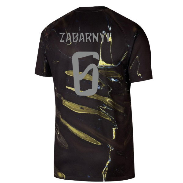 2026 PSG Jordan Stadium Night Edition Shirt (Black) (Zabarnyi 6)