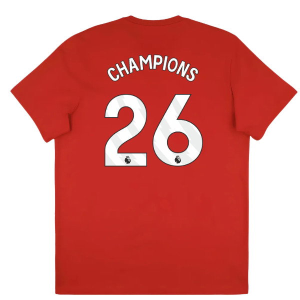 2025-2026 Arsenal Season Graphic Tee (Scarlet) (Champions 26)