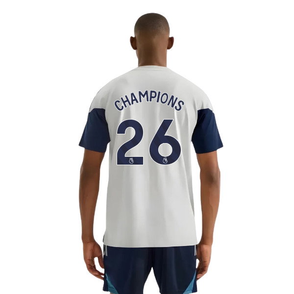 2025-2026 Arsenal Training Tee (Grey) (Champions 26)