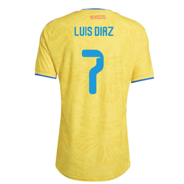 2026-2027 Colombia Authentic Home Shirt (Luis Diaz 7)